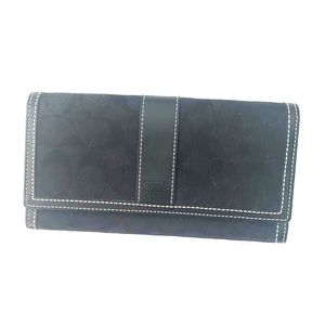 Black Coach Monogram Wallet